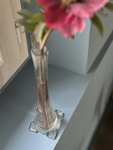Grand soliflore ancien en verre – Image 6