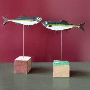 POISSON SOLO POLYCHROME EN BOIS